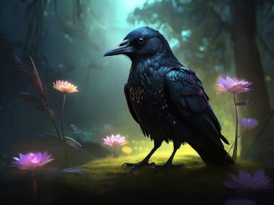 The raven has dark associations with death.