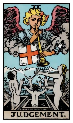 The Judgment tarot card.