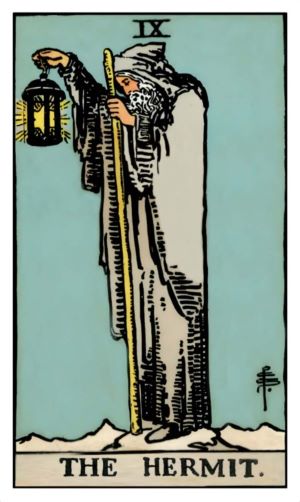 The Hermit (tarot card).